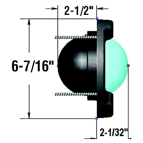 Venture® Sail Bulkhead Compass - Sr-2 - 128-Sr2F1